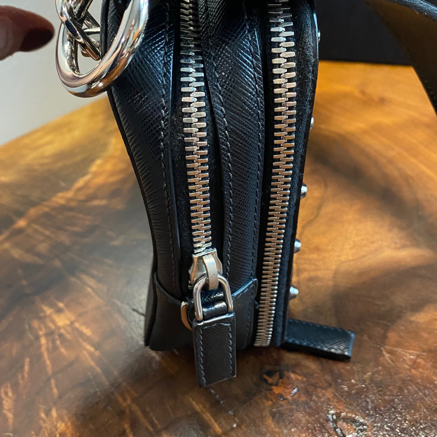 The Swan -Orvis bags Prada Organizer with Studs Crossbody/Wristlet