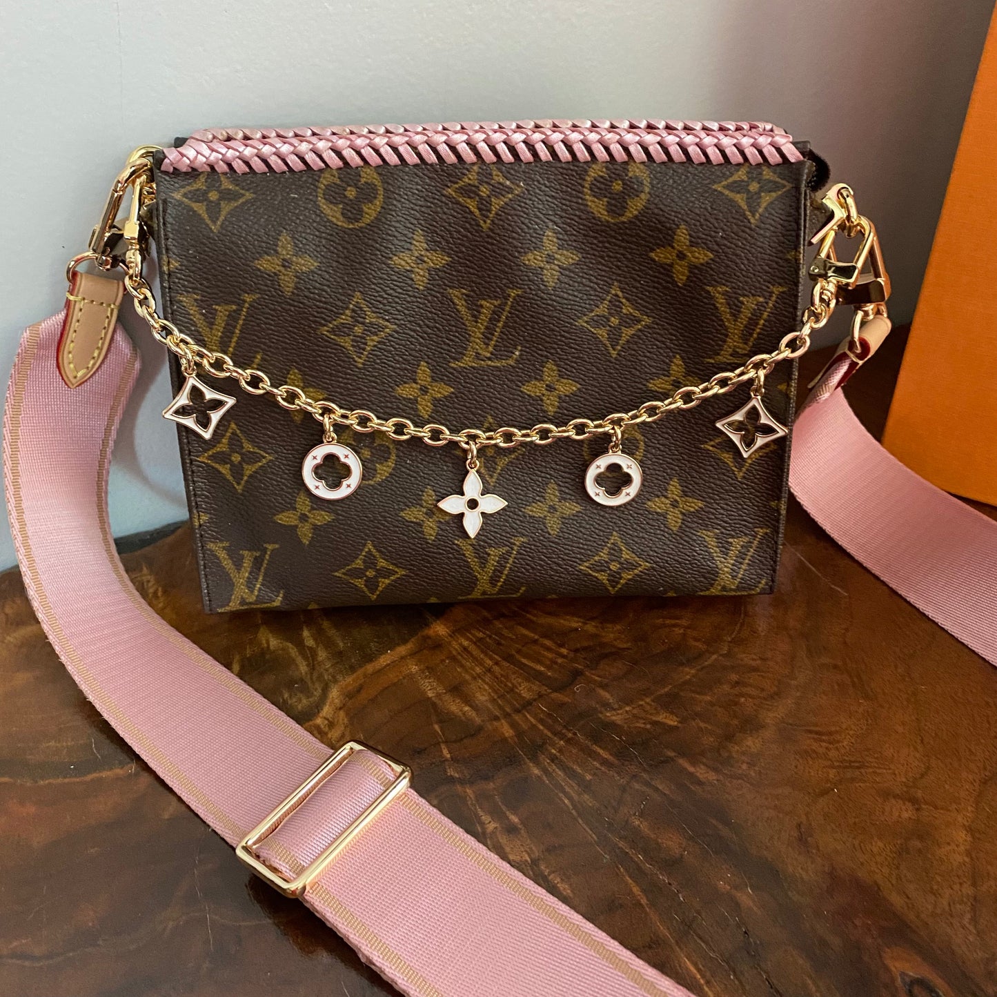 The Cygnet Crossbody -Orvis bags Monogram in Blush Pink