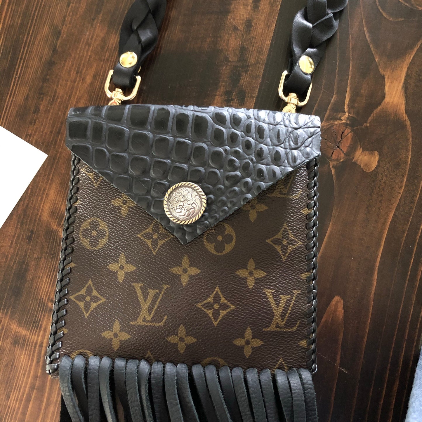 The Hawk - BlackOrvis bags Clutch/Wristlet/Crossbody Bag