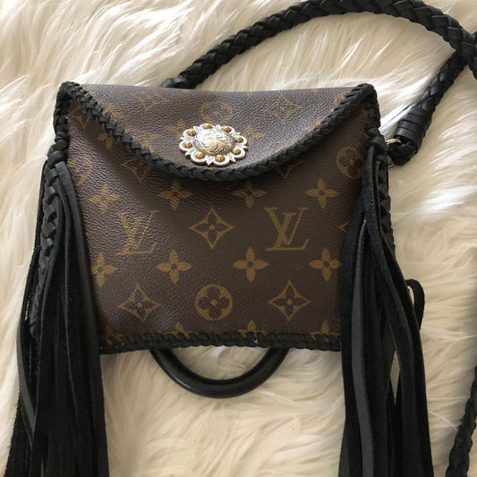The Falcon - Monogram Black FringeOrvis bags Mini Tote/Crossbody