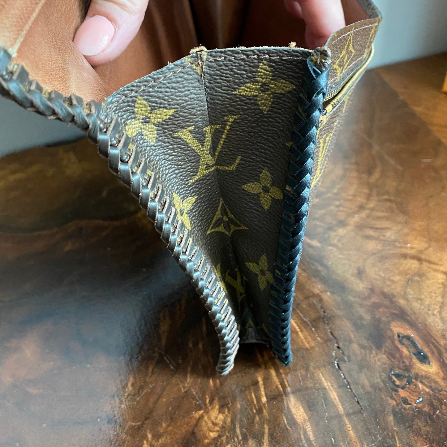 The Robin - Black/Brown Monogram Crossbody/Clutch