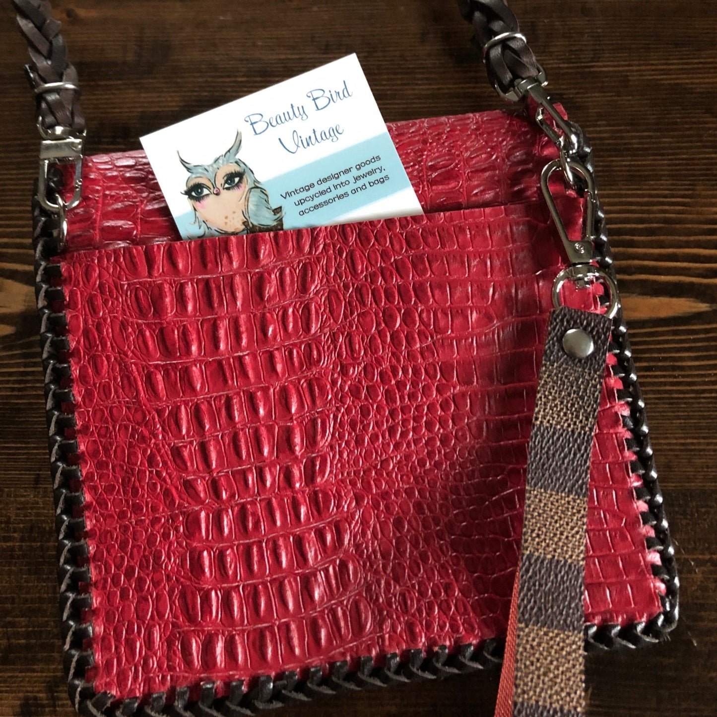 The Hawk - RedOrvis bags Clutch/Wristlet/Crossbody Bag