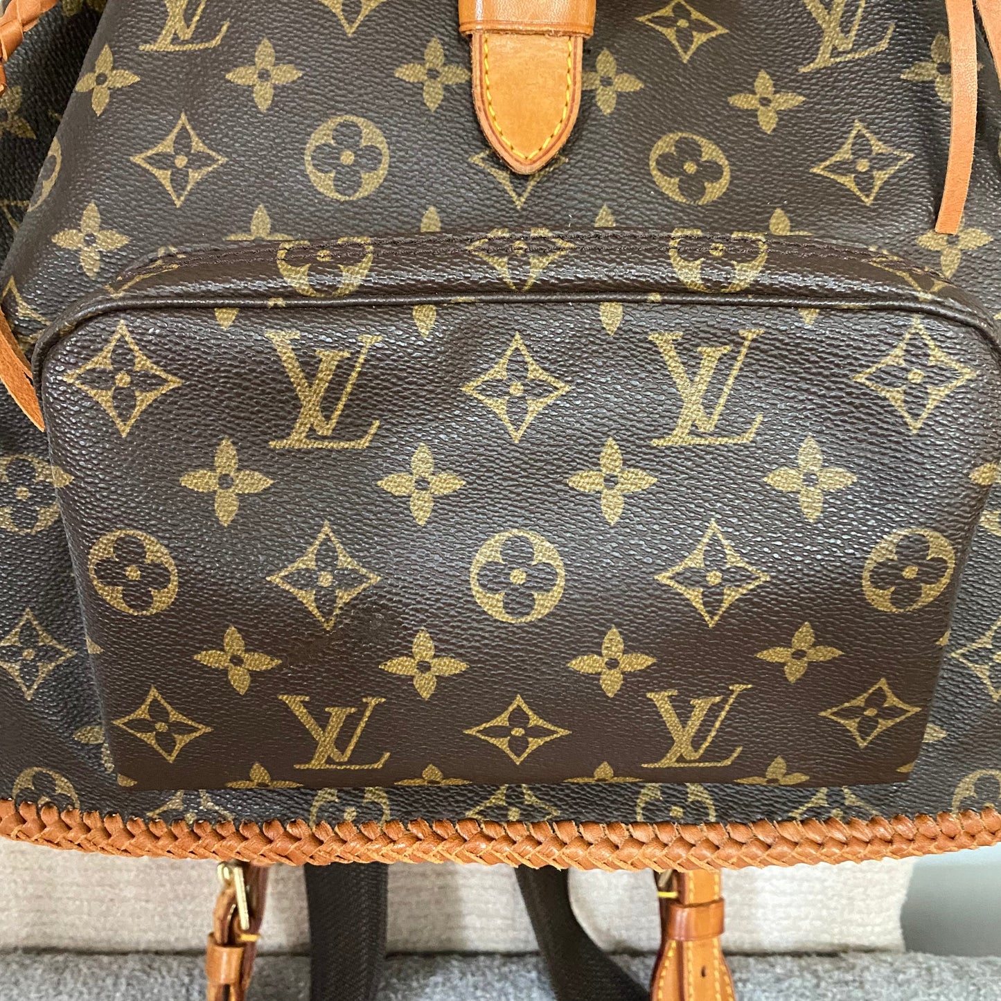 The Loon -Orvis bags Monogram Backpack in Tan