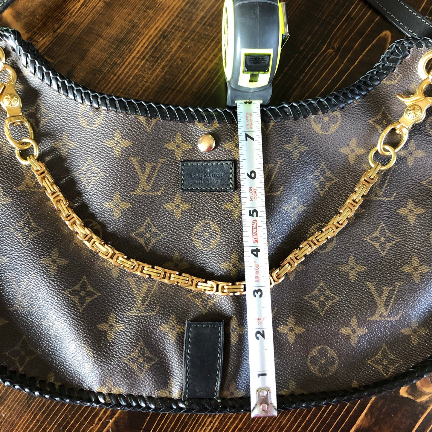 The Peacock -Orvis bags Monogram Black Hobo Crossbody