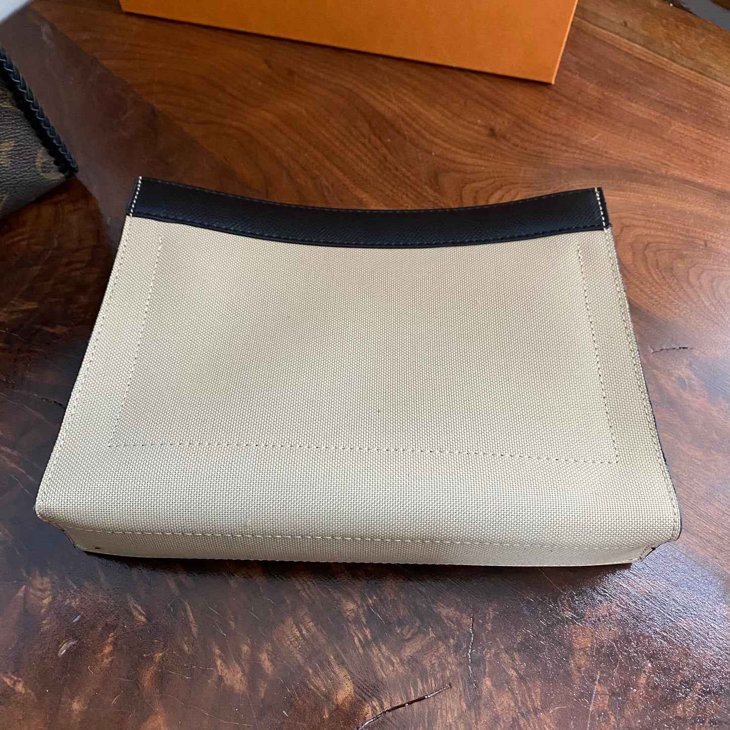 The Swan Crossbody -Orvis bags Monogram in Black with "LV-like" Charm