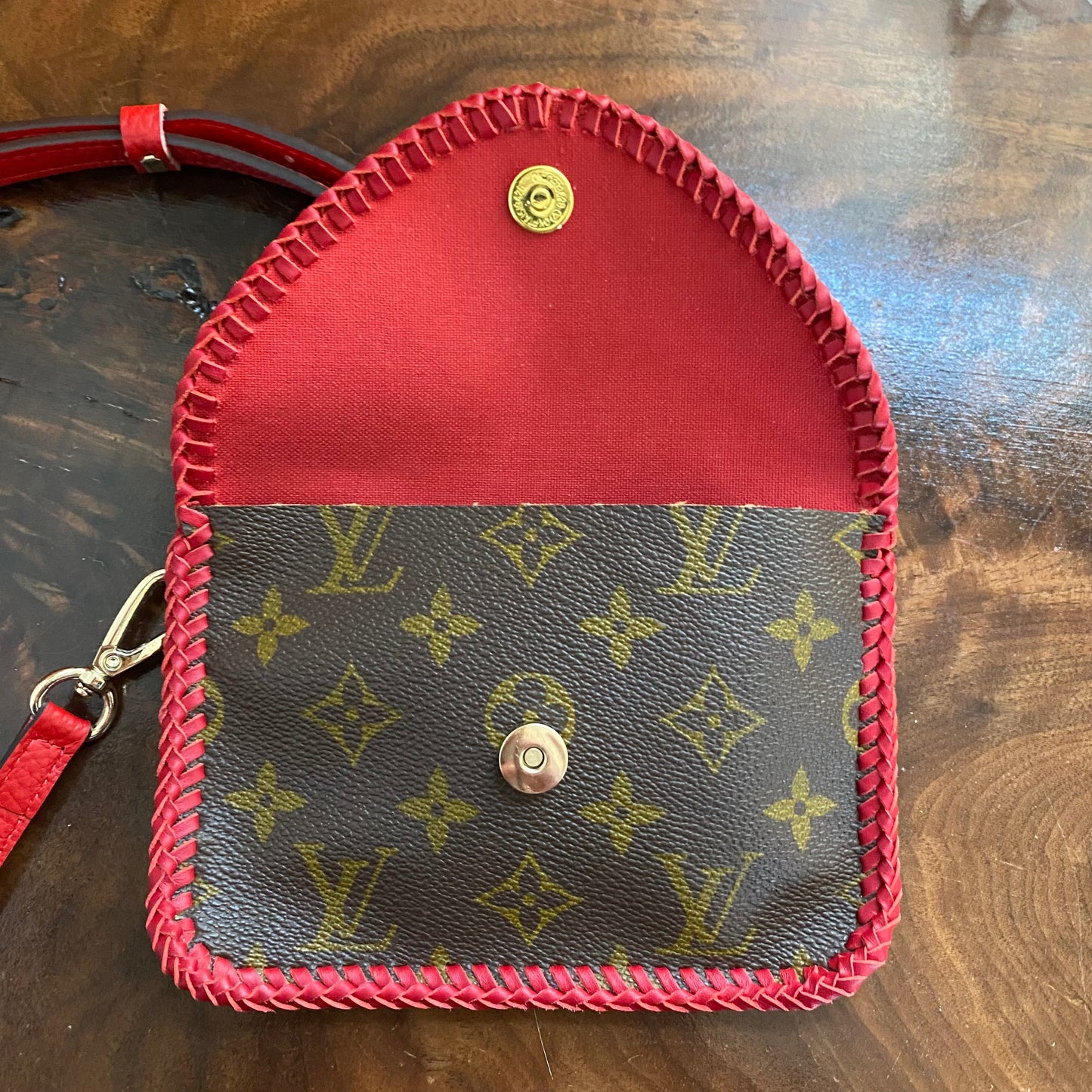 The Mini Falcon -Orvis bags Damier/Monogram Mix Crossbody in Red