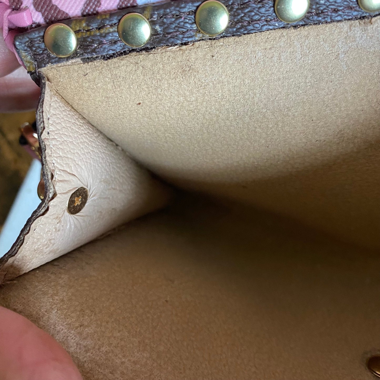 The Junco -Orvis bags Monogram in Pink Crossbody Bag