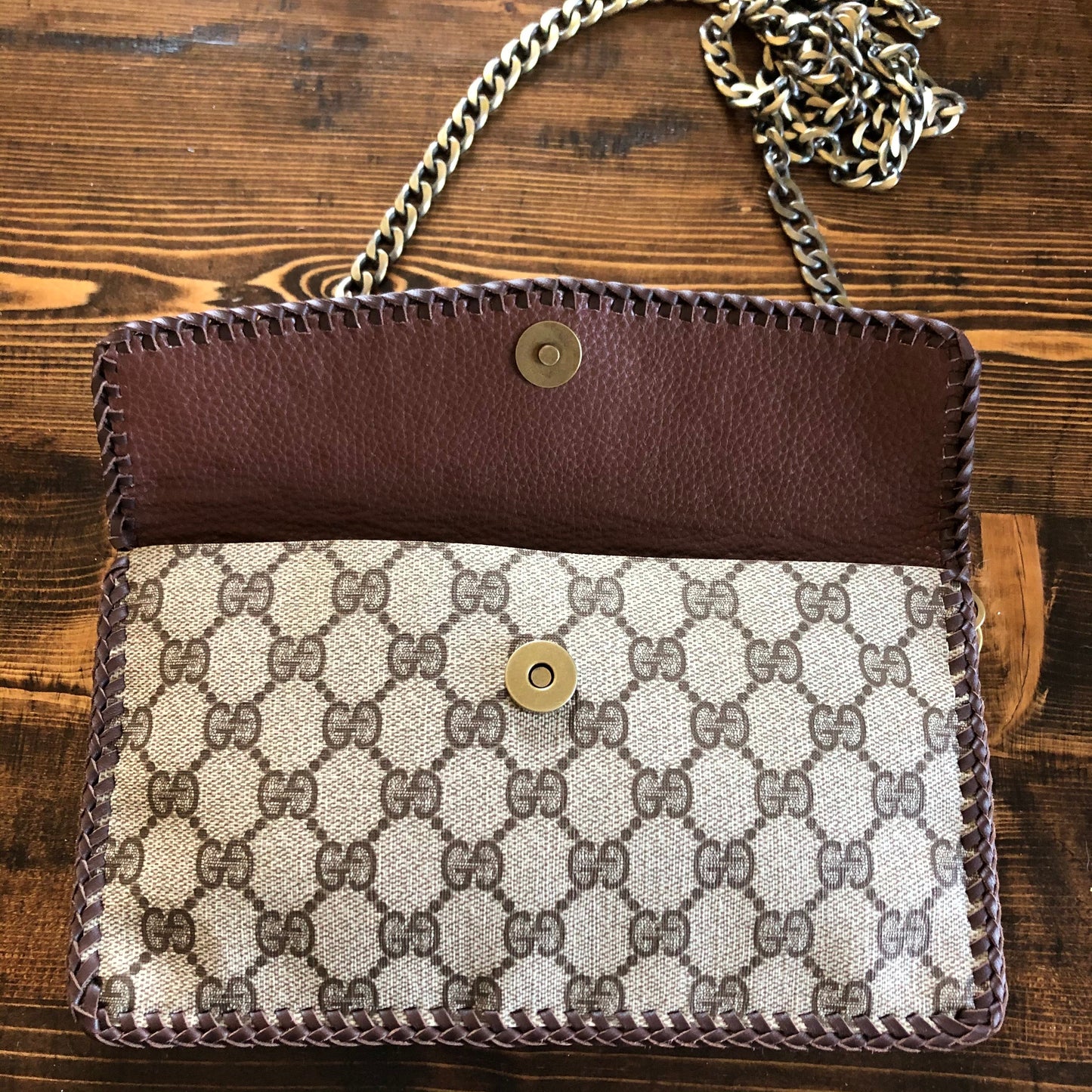 The Crane - Red and Tan GGOrvis bags Crossbody/Clutch Bag