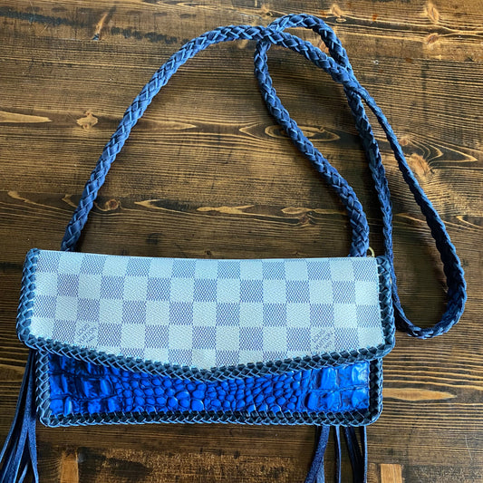 The Crane - Damier and BlueOrvis bags Crossbody Bag