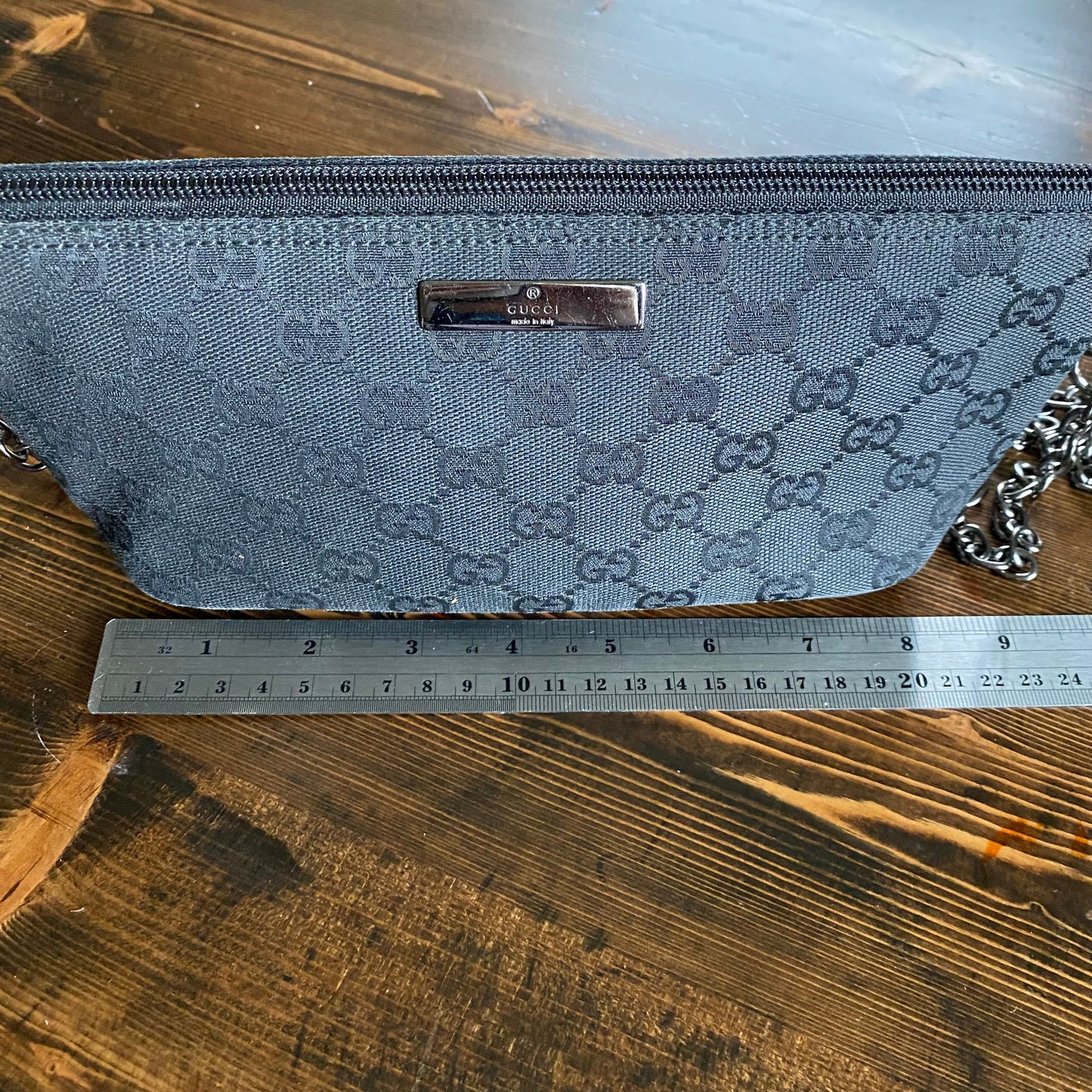 The Junco -Orvis bags GG Canvas in Black Crossbody