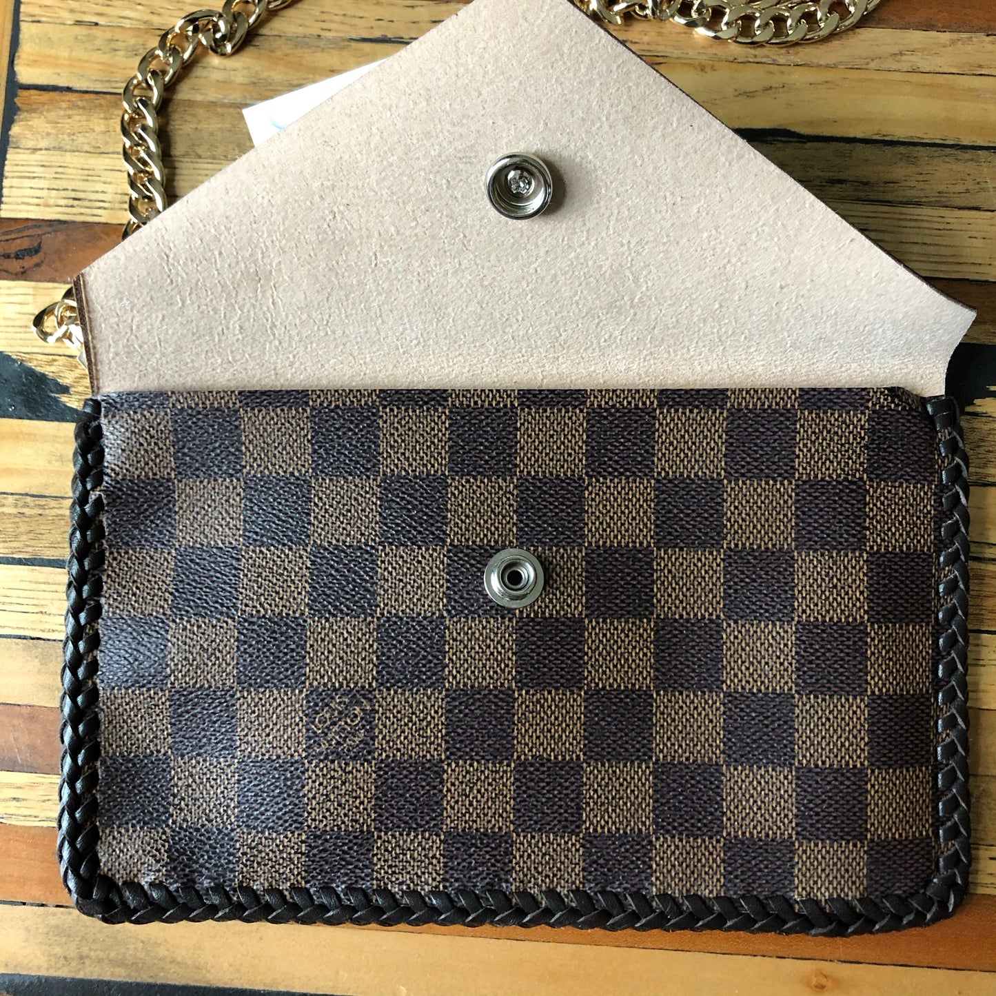 The Wren - Damier/Monogram MixOrvis bags Wristlet/Crossbody/Clutch