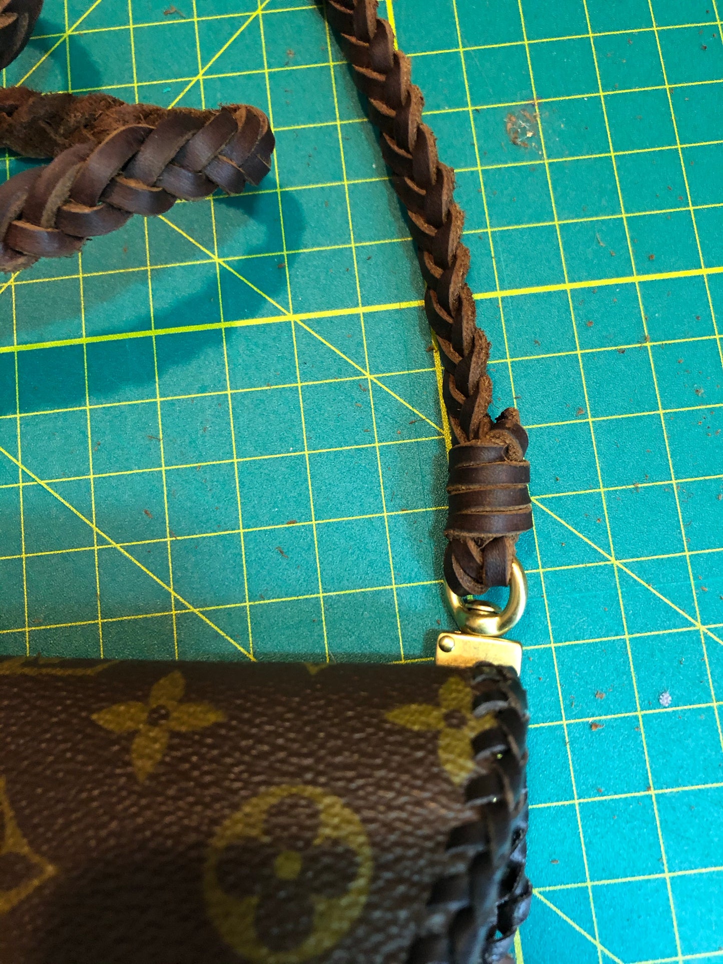 Final payment for Special Order Wren - Full Monogram FringedOrvis bags Wristlet/Crossbody/Clutch