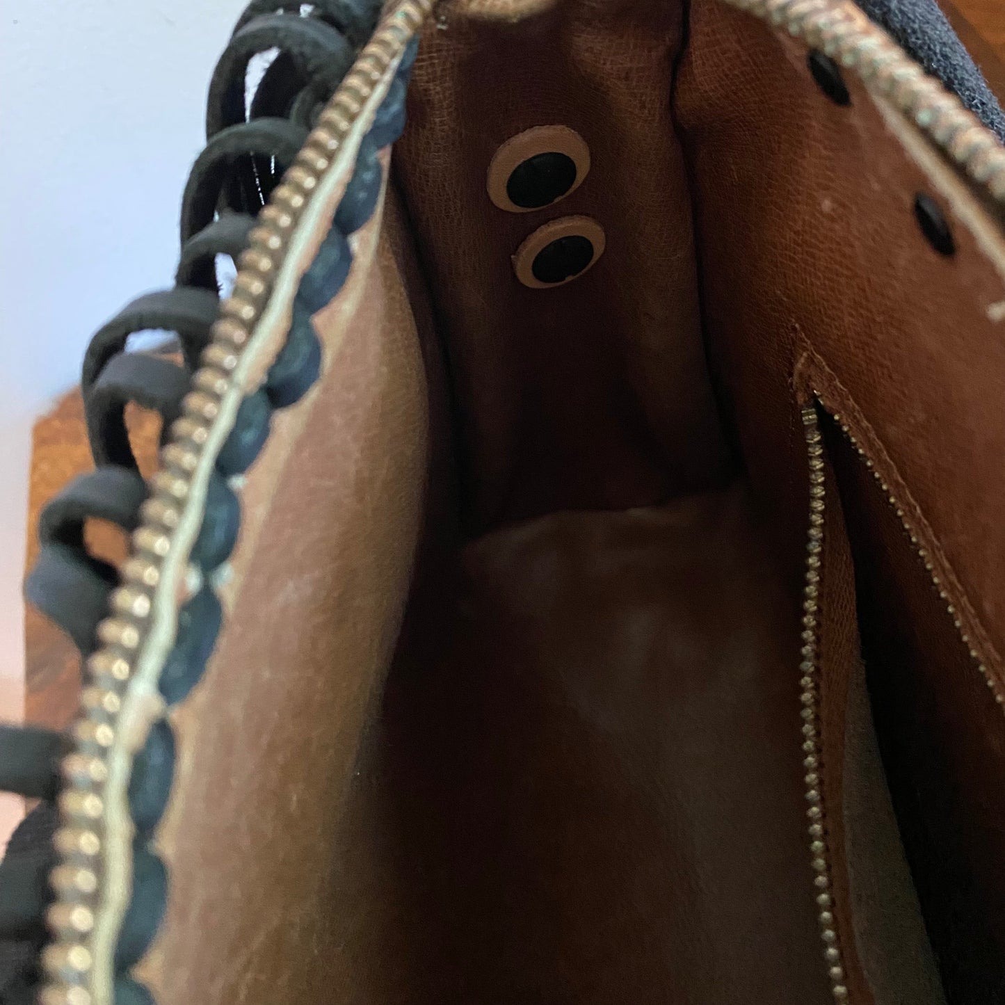 The Partridge -Orvis bags Monogram in Black Fringe Crossbody Bag