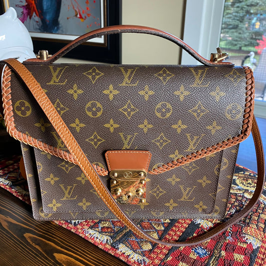 The Kingfisher -Orvis bags Monogram in Whiskey Crossbody