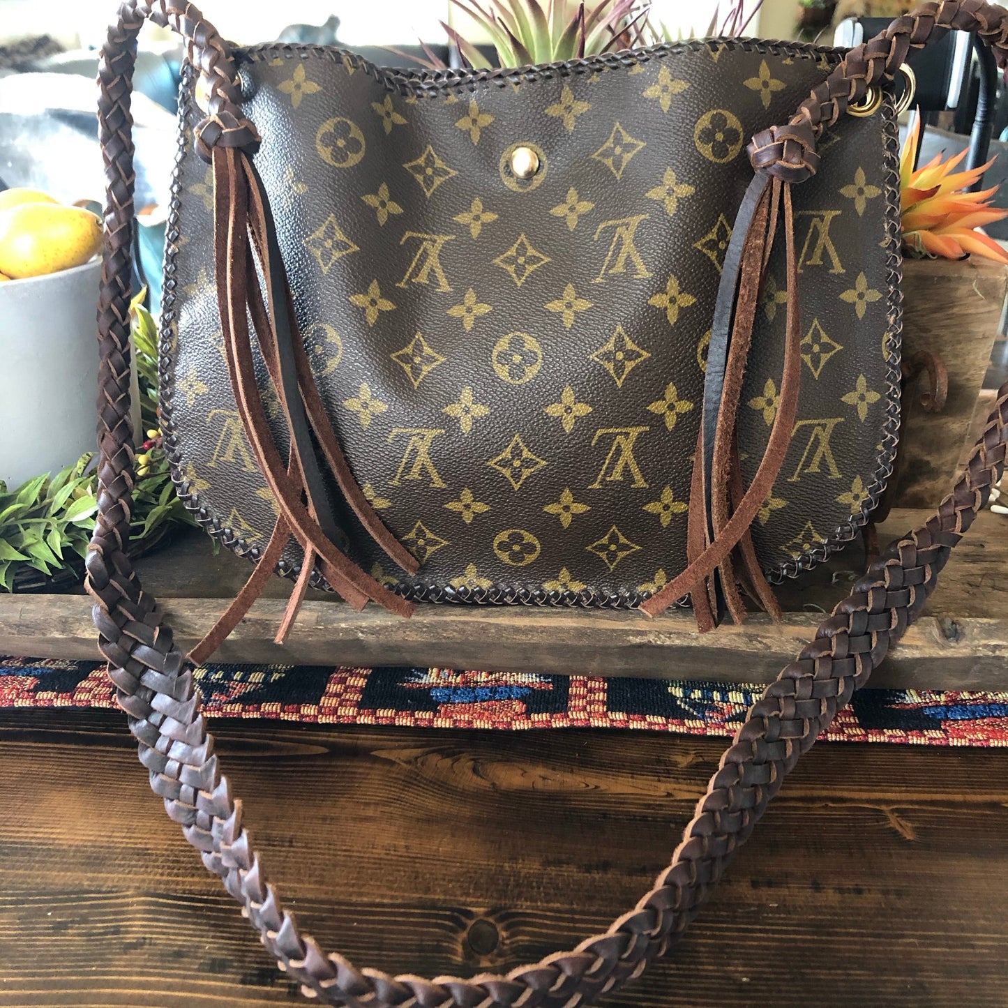 The Peacock -Orvis bags Monogram Hobo Crossbody