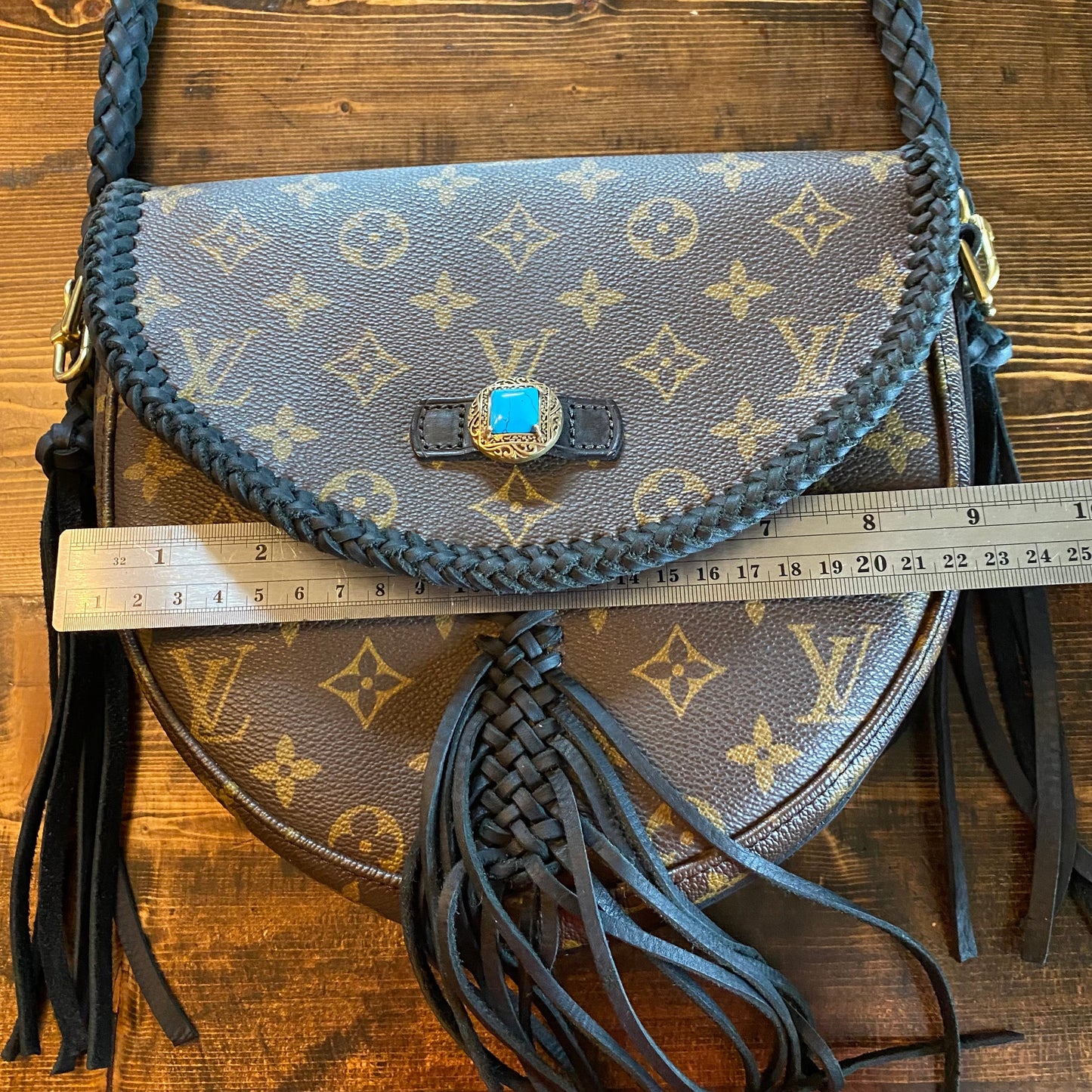 The Dove -Orvis bags Monogram Black Crossbody