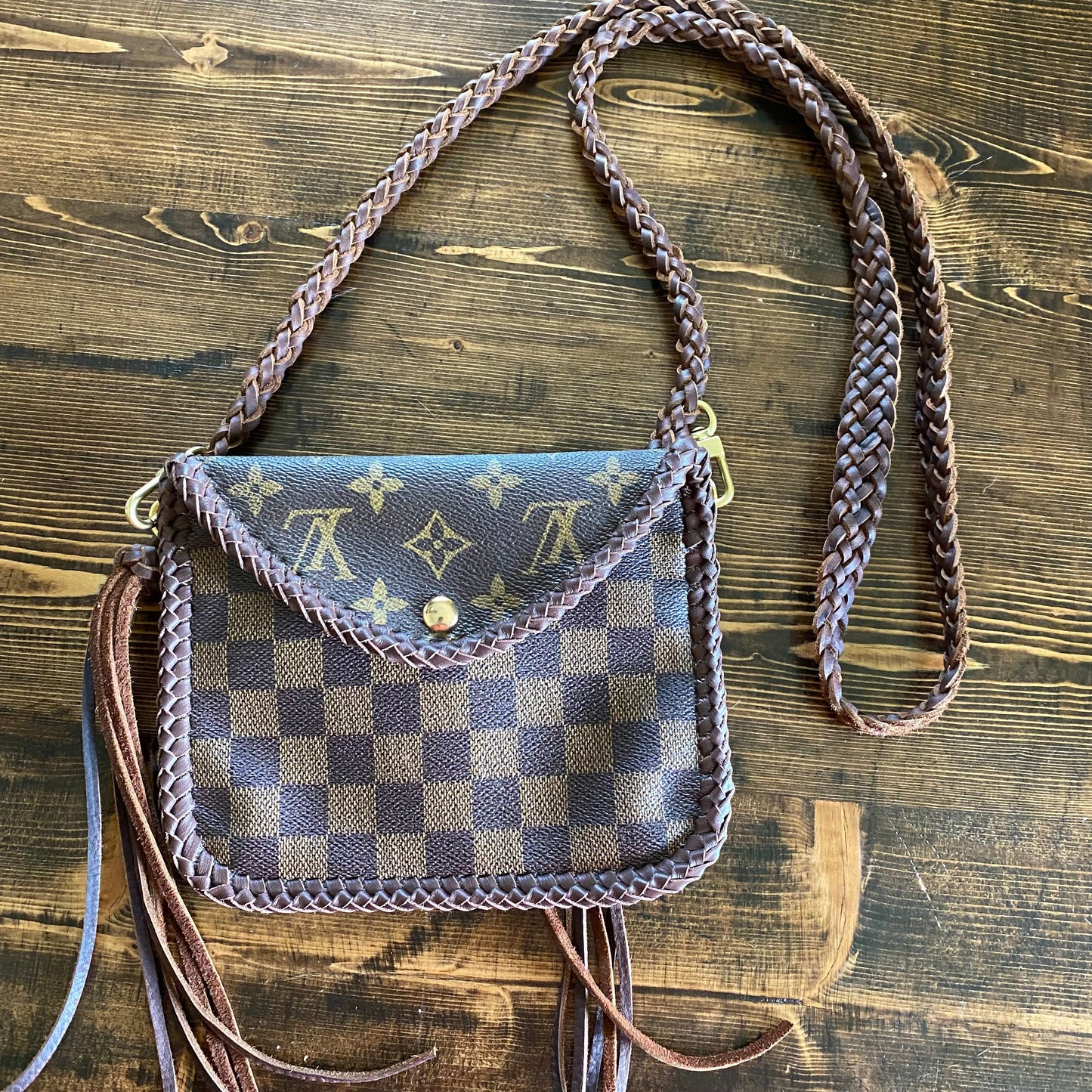 The Falcon - Damier/Monogram MixOrvis bags Wristlet/Crossbody/Clutch
