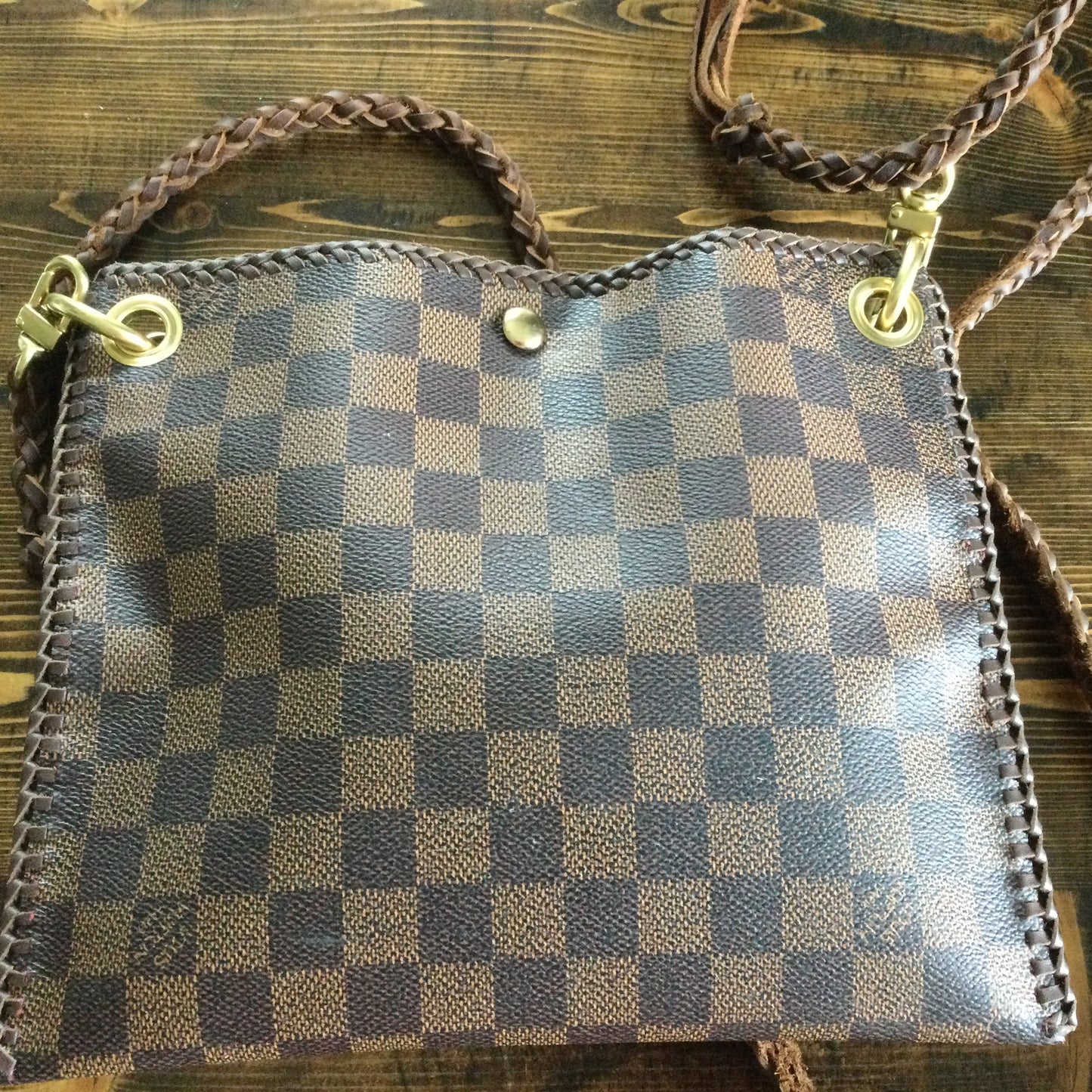 The Nuthatch -Orvis bags Damier Crossbody (Gold Hardware)