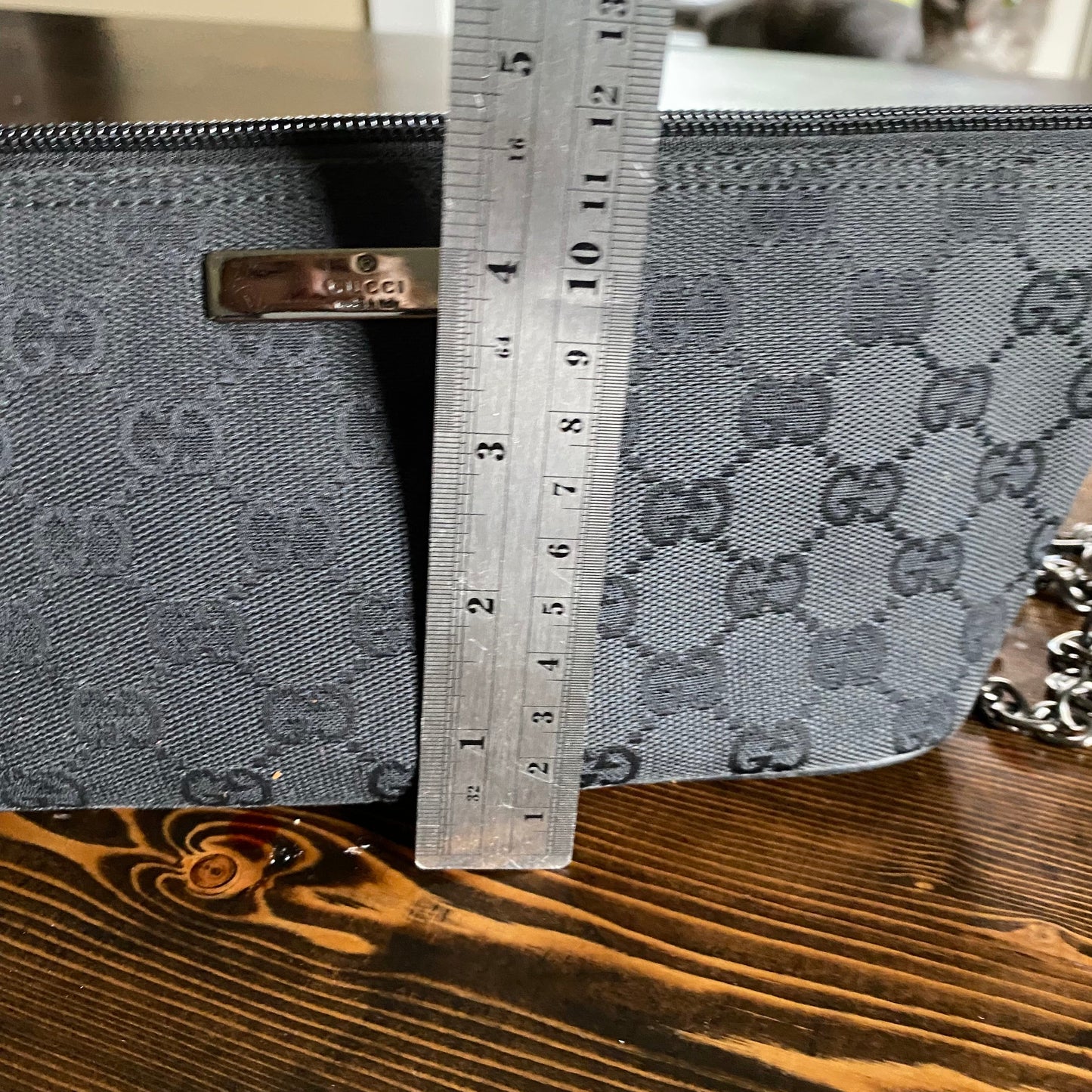 The Junco -Orvis bags GG Canvas in Black Crossbody