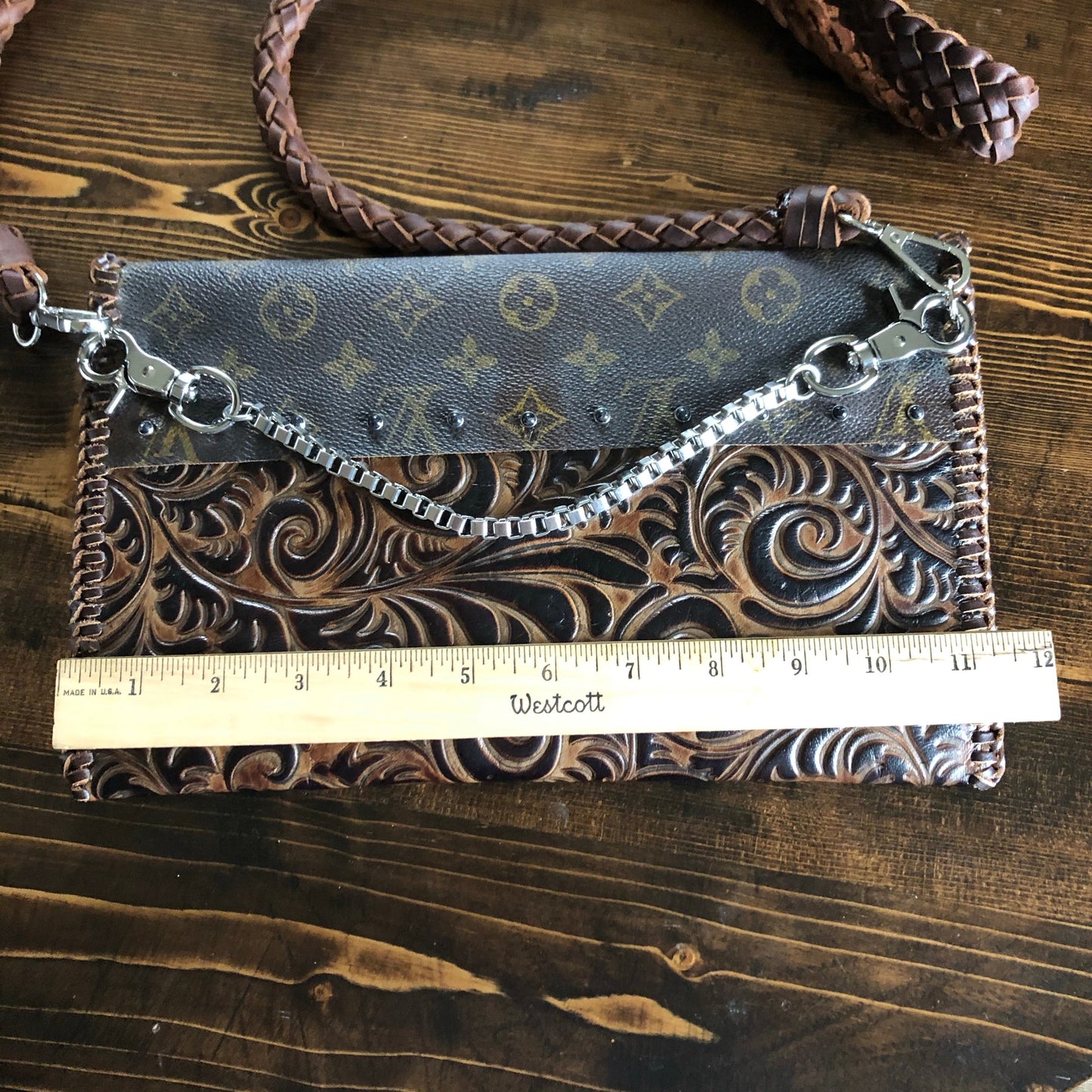 The Eagle - Monogram with Brown/Black SwirlOrvis bags Crossbody/Clutch Bag