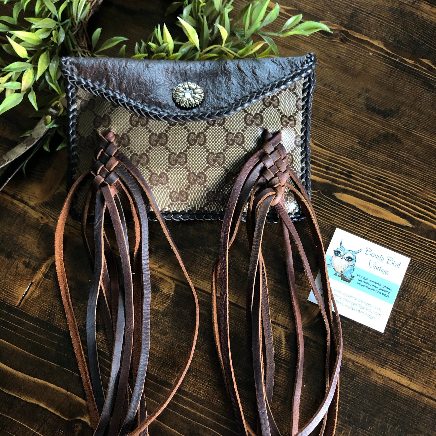 The Fringed Wren - BrownOrvis bags Wristlet/Crossbody/Clutch Bag