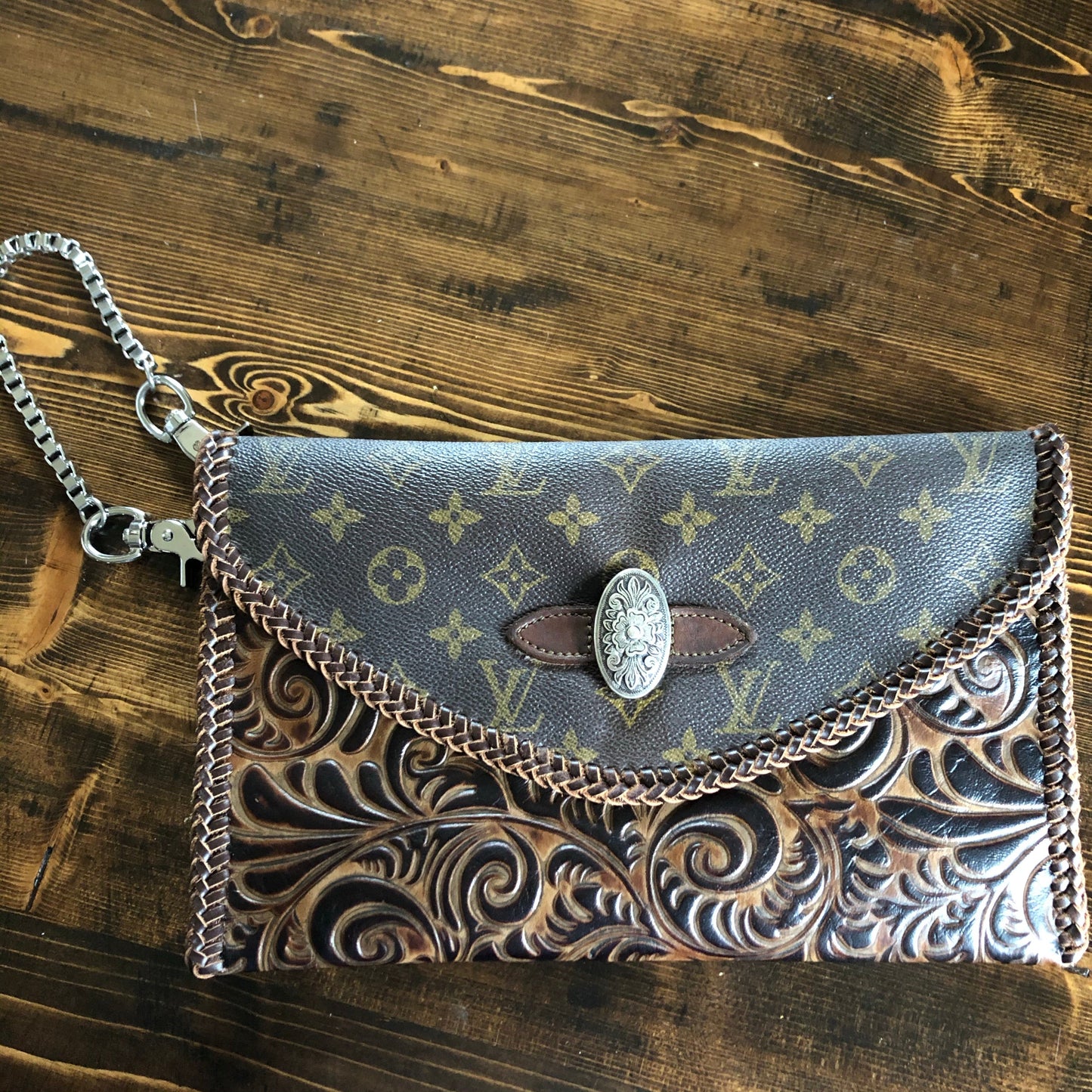 The Eagle - Monogram with Brown/Black SwirlOrvis bags Crossbody/Clutch Bag