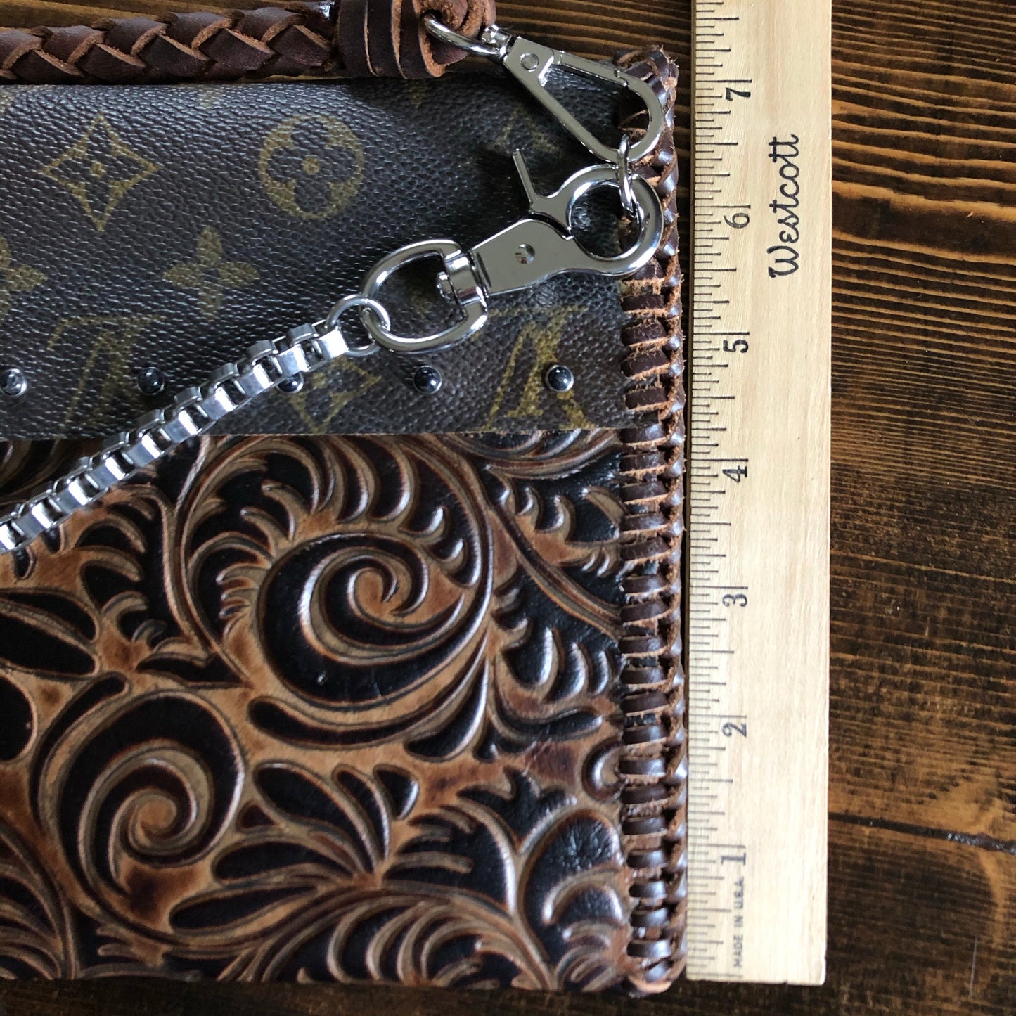 The Eagle - Monogram with Brown/Black SwirlOrvis bags Crossbody/Clutch Bag