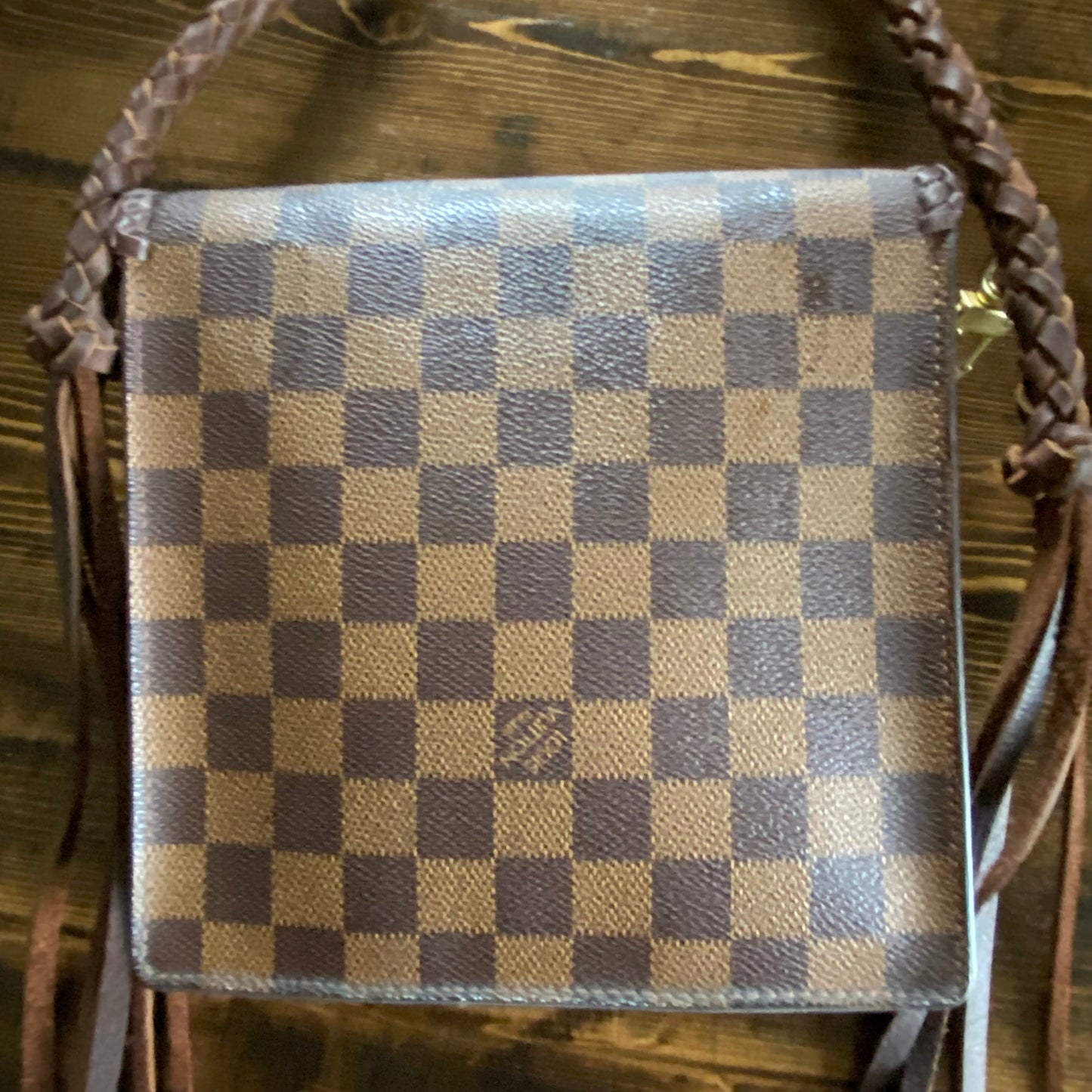 The Friar Crossbody in Damier Ebene