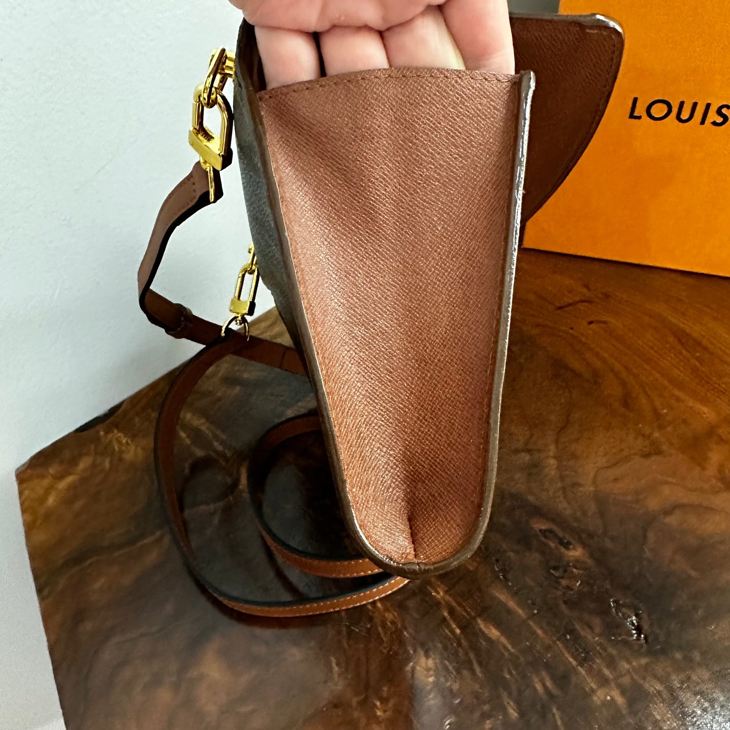 The Junco Crossbody -Orvis bags Monogram in Whiskey