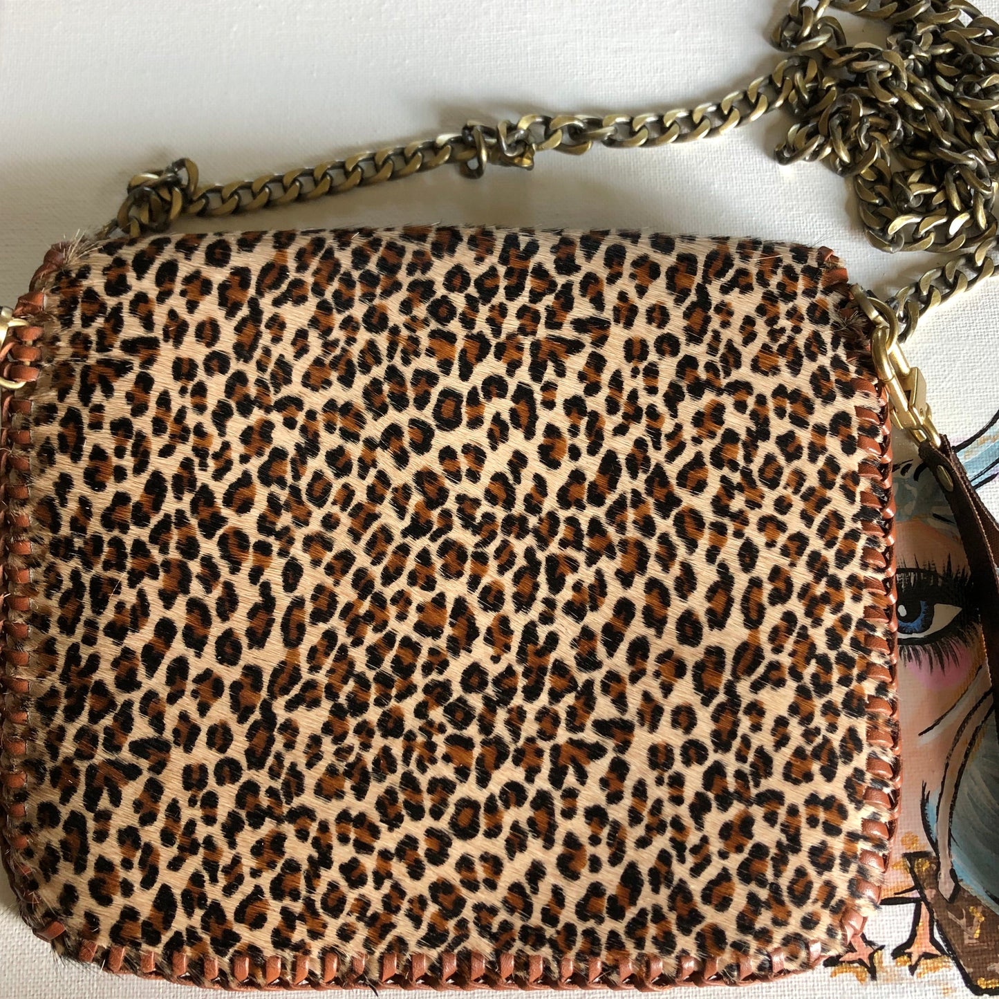 The Falcon - Leopard Hair-on-HideOrvis bags Wristlet/Crossbody/Clutch
