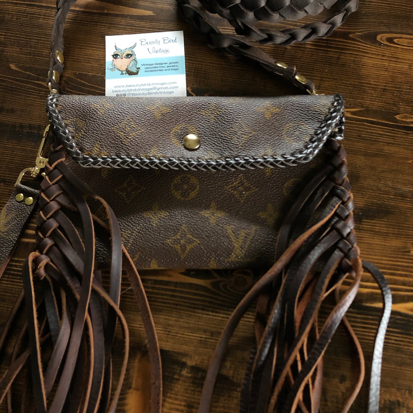 DEPOSIT ONLY for Special Order Wren - Full Monogram FringedOrvis bags Wristlet/Crossbody/Clutch