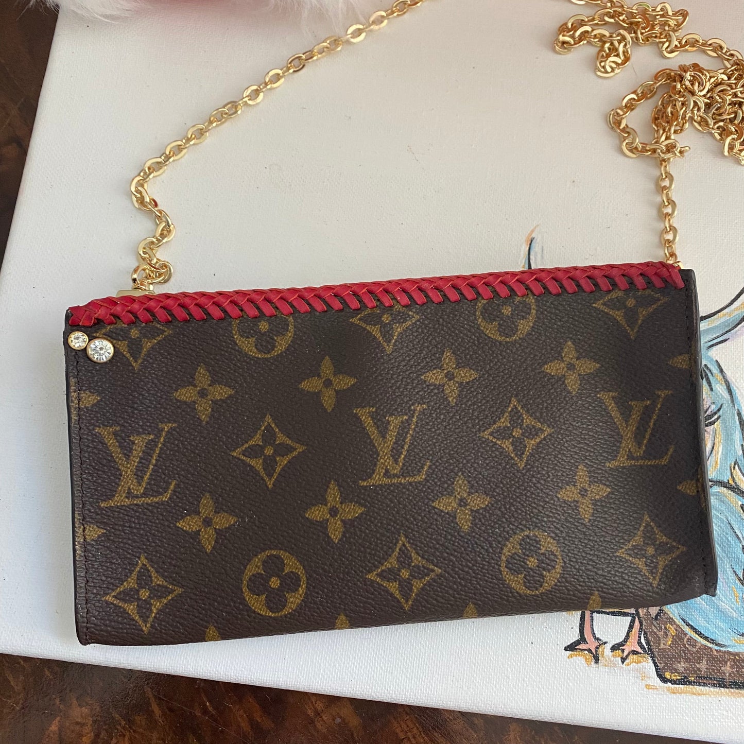 The Junco Crossbody -Orvis bags Monogram in Red