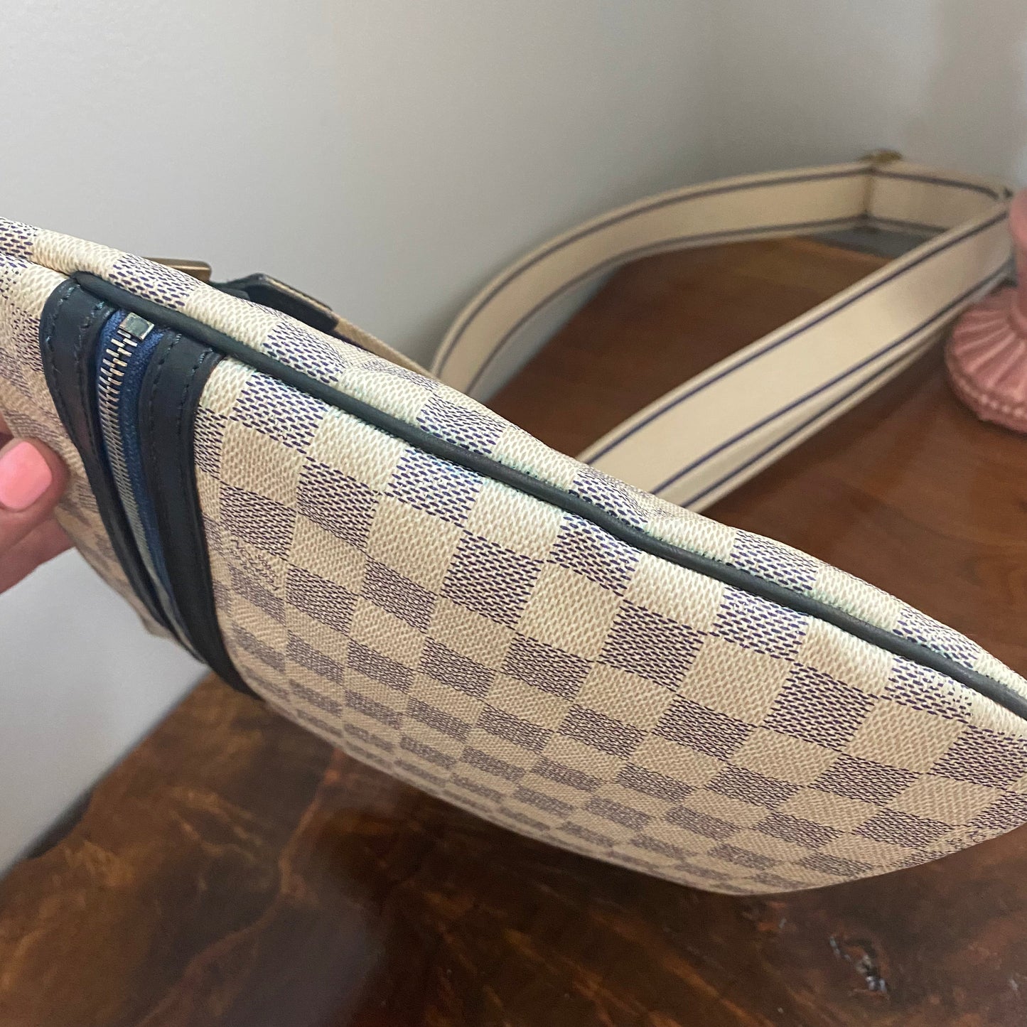The Blue and White Swallow -Orvis bags Damier Azur Crossbody