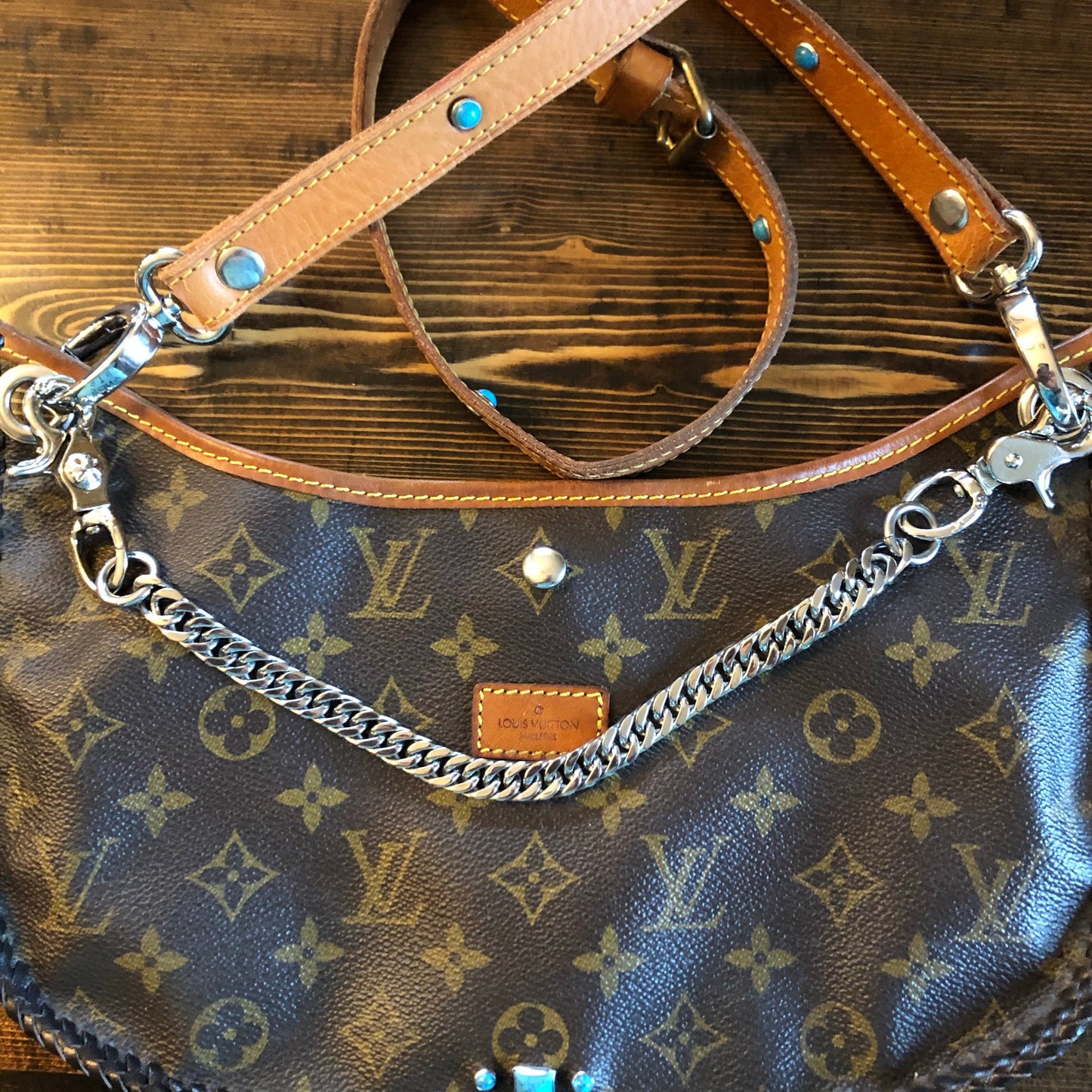 The Peacock -Orvis bags Monogram Hobo Crossbody