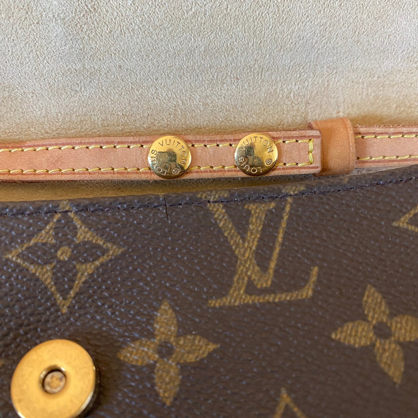 The Junco -Orvis bags Monogram in Vachetta Shoulder/Crossbody Bag