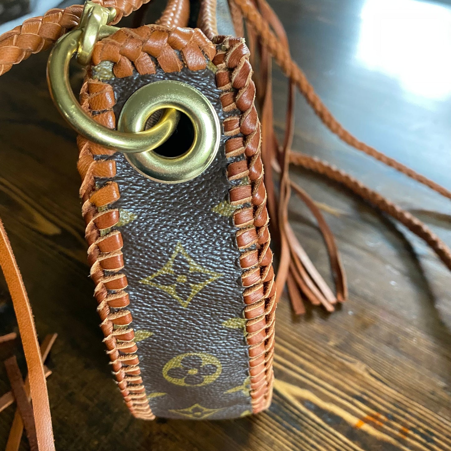 The Grosbeak -Orvis bags Monogram Crossbody in Tan