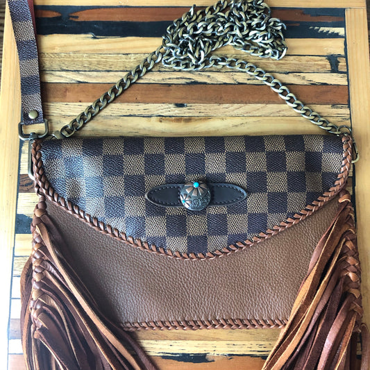 The Eagle - Fringed CognacOrvis bags Wristlet/Crossbody/Clutch Bag