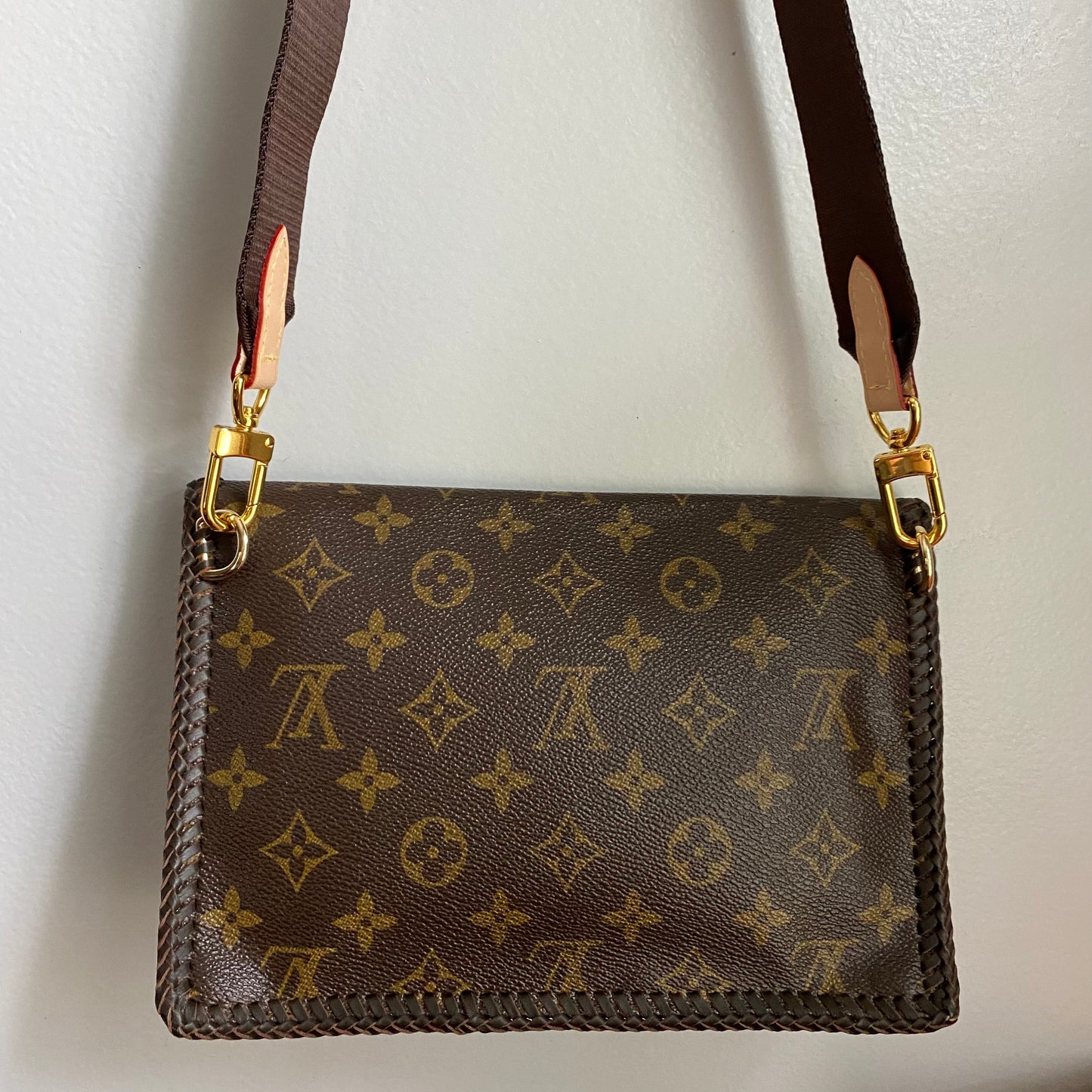 The Robin - Black/Brown Monogram Crossbody/Clutch