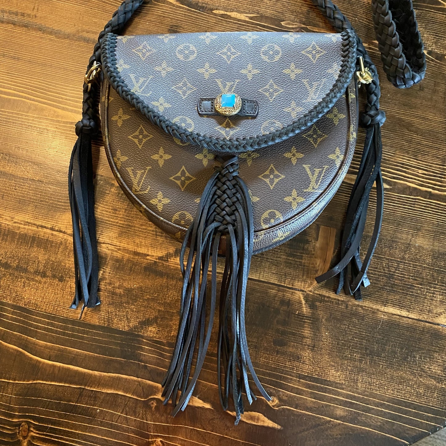 The Dove -Orvis bags Monogram Black Crossbody