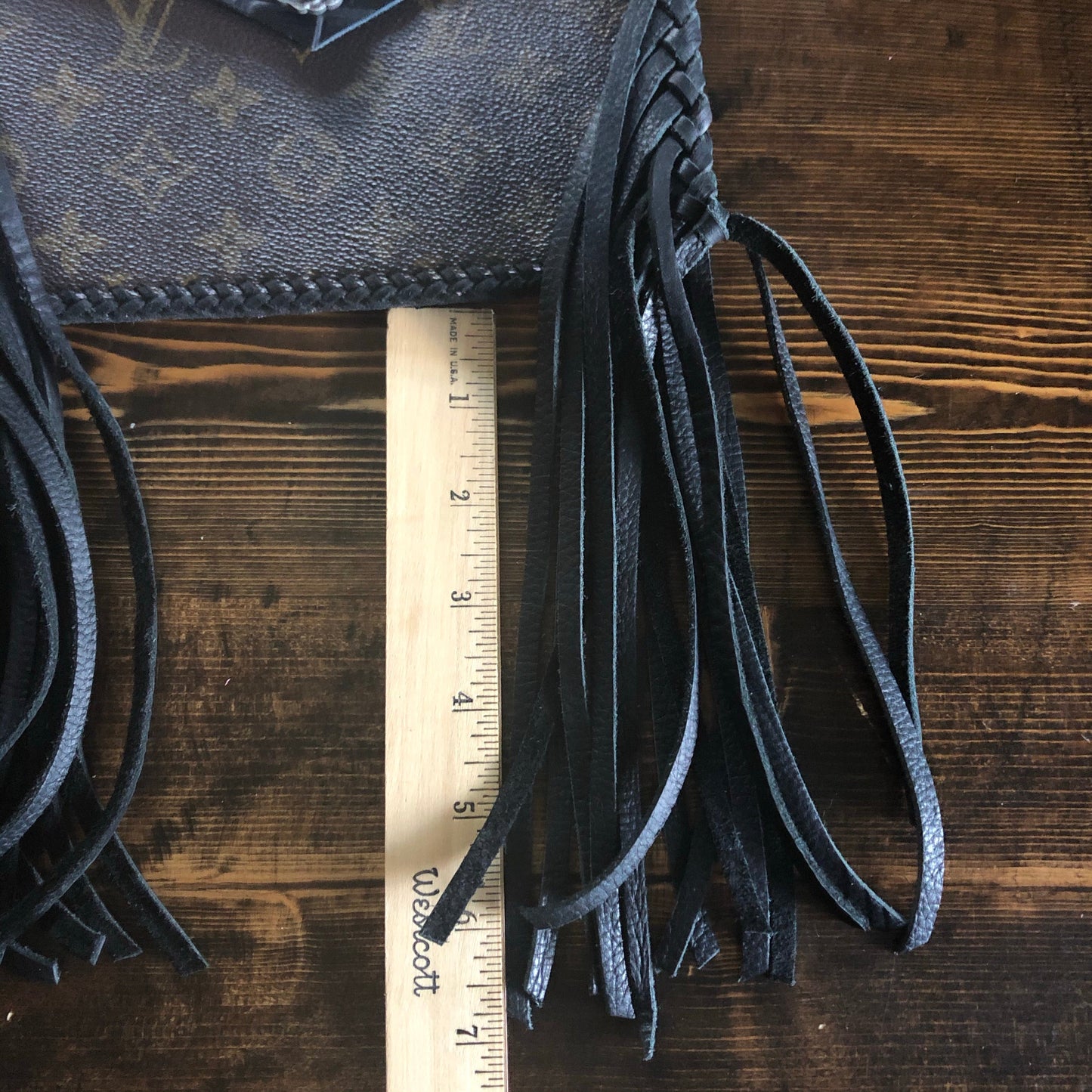 The Fringed Wren - BlackOrvis bags Wristlet/Crossbody/Clutch Bag in Monogram
