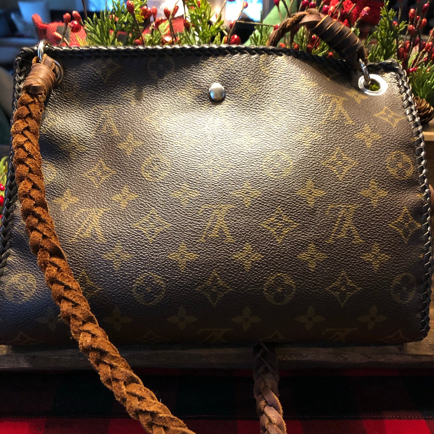 The Swan -Orvis bags Monogram Turquoise Crossbody