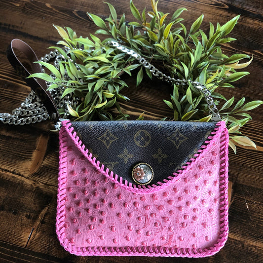 The Falcon - Pink MonogramOrvis bags Wristlet/Crossbody/Clutch