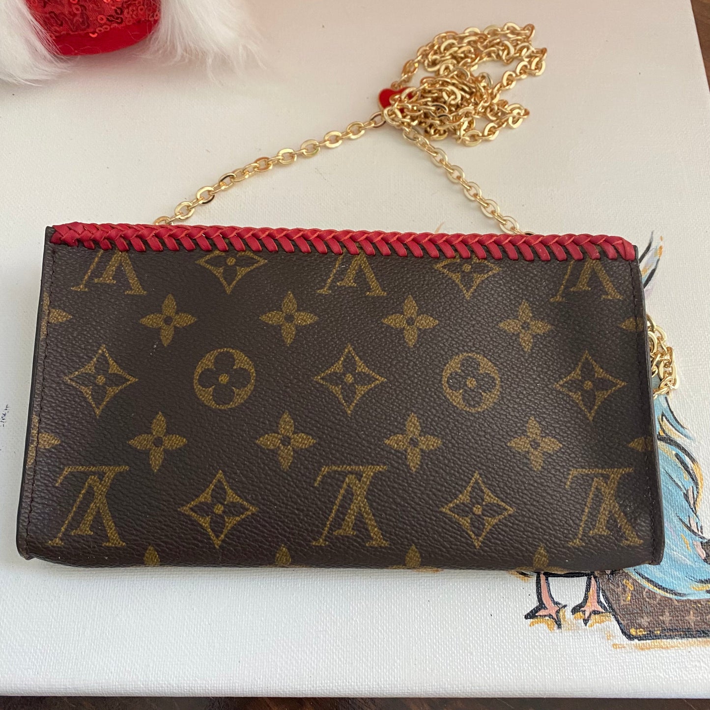 The Junco Crossbody -Orvis bags Monogram in Red