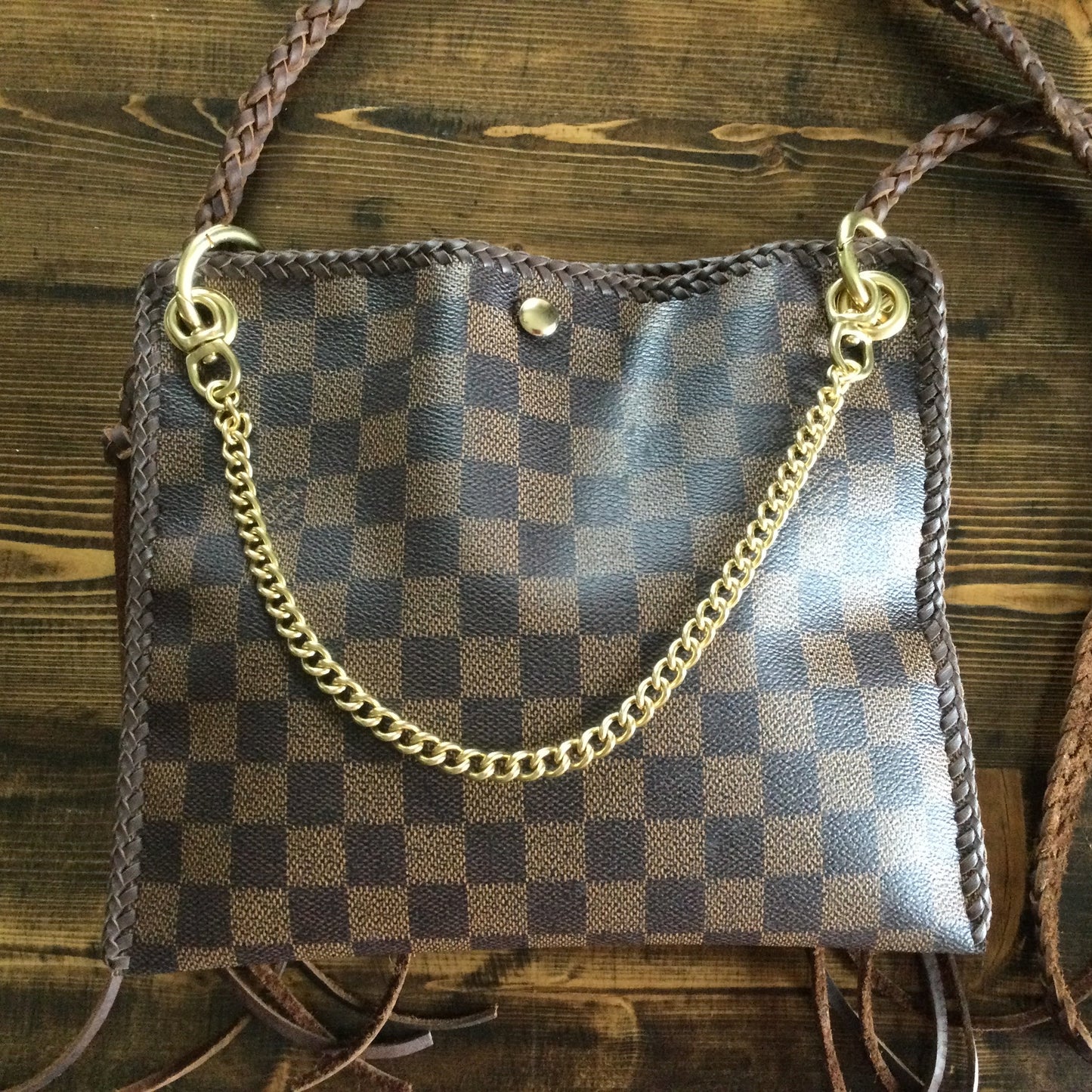 The Nuthatch -Orvis bags Damier Crossbody (Gold Hardware)