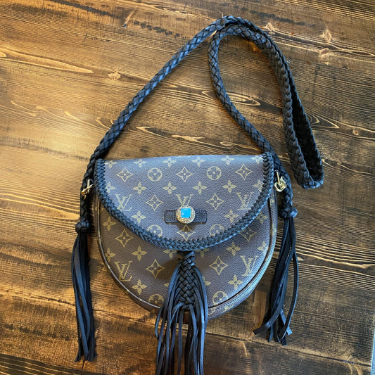The Dove -Orvis bags Monogram Black Crossbody