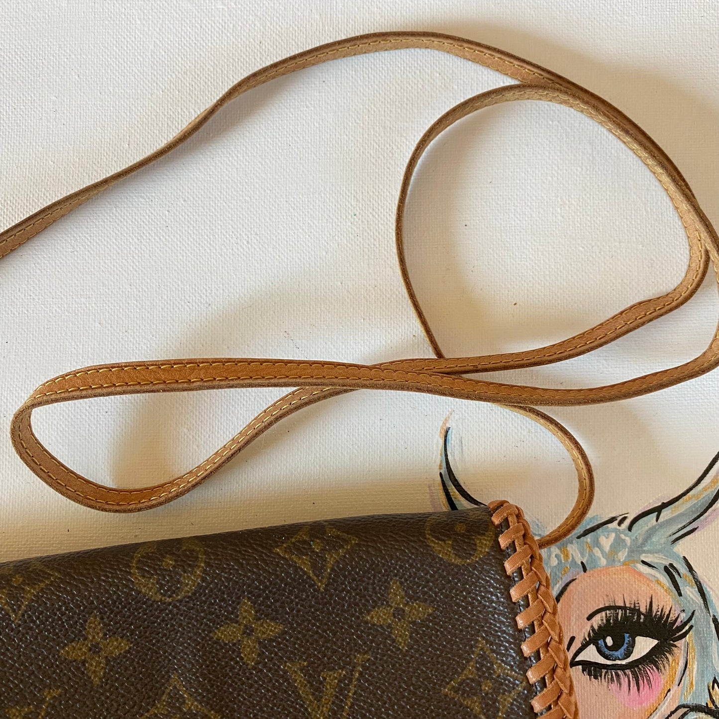 The Junco -Orvis bags Monogram in Vachetta Shoulder/Crossbody Bag