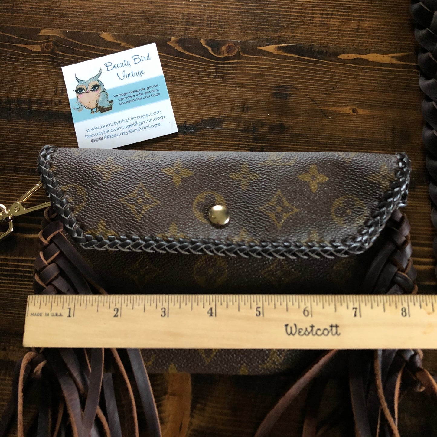 DEPOSIT ONLY for Special Order Wren - Full Monogram FringedOrvis bags Wristlet/Crossbody/Clutch