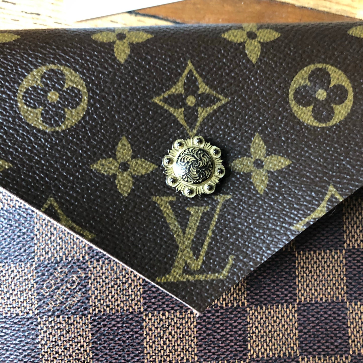 The Wren - Damier/Monogram MixOrvis bags Wristlet/Crossbody/Clutch