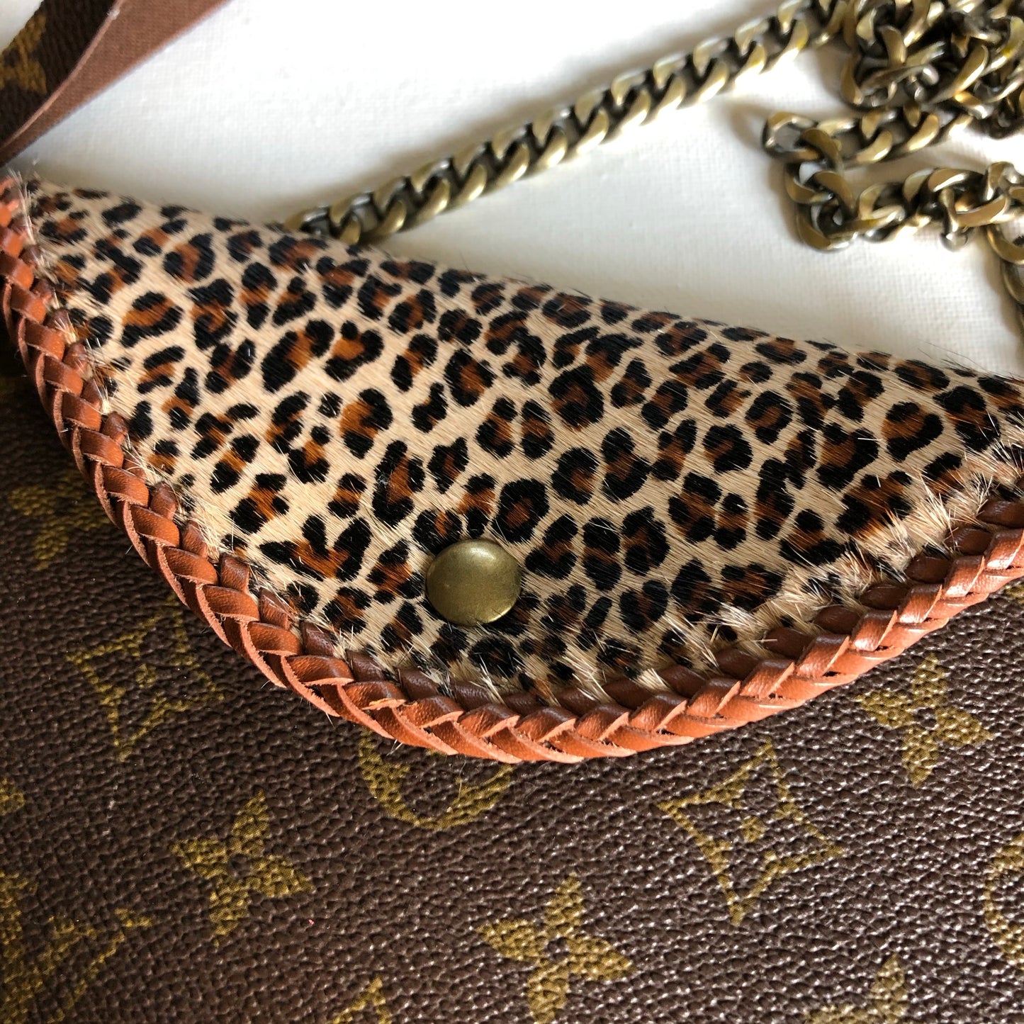 The Falcon - Leopard Hair-on-HideOrvis bags Wristlet/Crossbody/Clutch