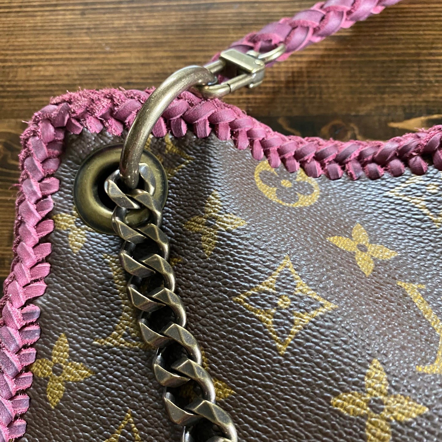The Peacock -Orvis bags Monogram Hobo Crossbody in Violet